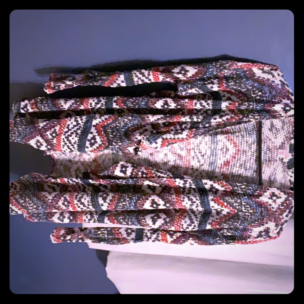 Tribal print cardigan